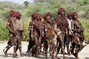 Hamer: Group of girls - Hamer tribe