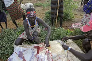 Pokots: Group of persons during the Pokot Sapana Ceremony Kenya