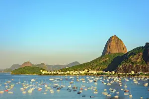 Yacht: Guanabara Bay with boats floating on the water and
