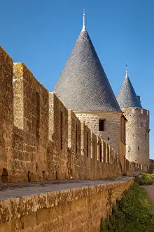 Fortified: Guard turrets along the ramparts of the