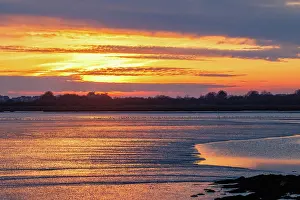 Vase: Gulf of Morbihan, Marais du Duer at sunset