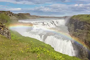 Located: Gullfoss (Golden Falls) is a waterfall located on