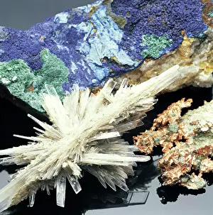 Gypsum: Gypsum, Azurite and Copper