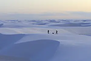 Lonesome: Gypsum desert White Sands National Monument New Mexico