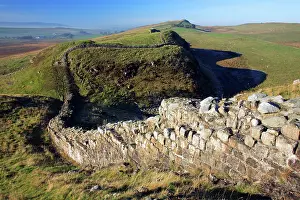 Steel: Hadrian's Wall - beside Steel Rig, view looking west