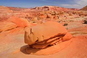 Approximately: Hamburger Rock - a multi-coloured carved rock