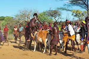 Party: Hamer people at a ceremony - Omo valley Ethiopia