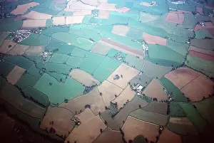 Rungnapa Sasitorn: HAMPSHIRE - Aerial view of field patterns