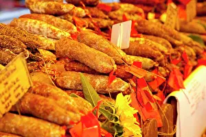 Sale: Hand-packed meats for sale at the market