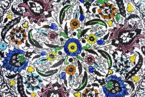 Hand: Hand-painted tile art