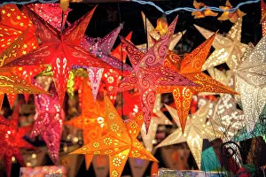 Shopping: Hanging paper cutout star lamps, Christmas