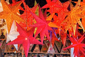 Shopping: Hanging paper cutout star lamps, Christmas