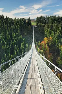 Suspension: Hanging rope bridge Geierlay, M&, x1b2ce4;orfer Bachtal