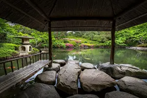 Lantern: Happoen japanese's garden, tea house and azalea