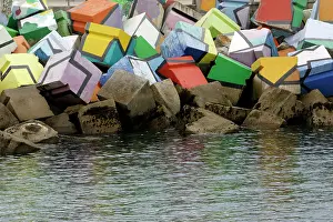 Defences: Harbour reinforcement blocks