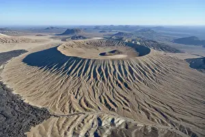 Arabia: Harrat Khaybar volcanic landscape, aerial view