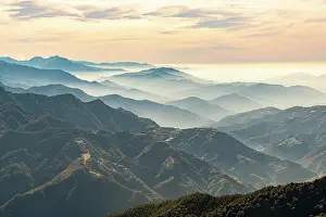 Nantou: Hazy picturesque highlands of Nantou County, Taiwan