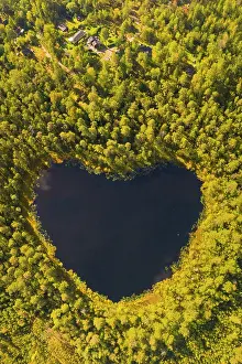 Romantic: Heart lake Sweden