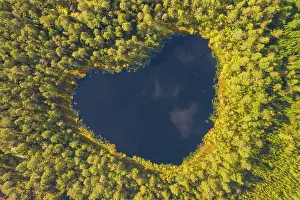 Romantic: Heart lake Sweden