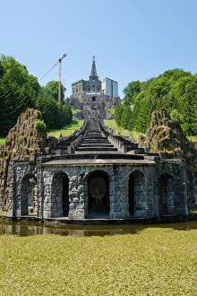 Kassel: Hercules Building above the Cascades, Bergpark Wilhelmshnhe