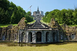 Kassel: Hercules Building above the Cascades, Bergpark Wilhelmshnhe