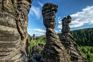 Saxon: Hercules Pillars in the Bielatal, Elbe Sandstone