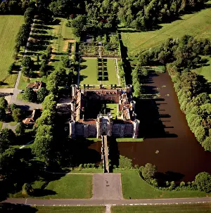 Tudor: Herstmonceux Castle, a brick-built Tudor castle