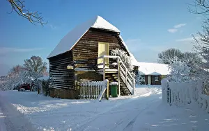 Barns: Hickman's Farm - covered in snow