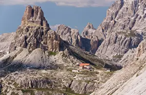 Cime: High altitude mountain dolomite landscape on the
