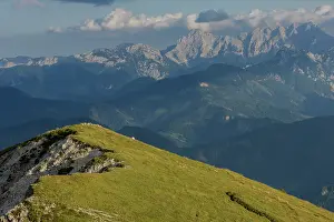 Altitude: A high limestone mountain, Hochobir, (2139m) in