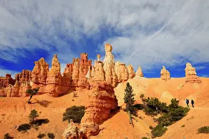 Hikers: Hikers on the Peckaboo Trail, Bryce Canyon National