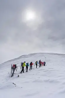 Hiker: Hiking group ascending to the little K&, x1aea67;stuhl