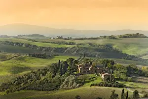 Siena: Hilly landscape, Crete Senesi, Tuscany, Italy, Europe