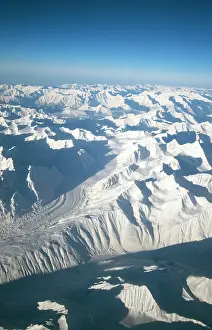 Himalayas: Himalayan Glacier and peaks (from the air)