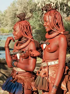 Married: Himba women in the area of the Epupa Falls. The