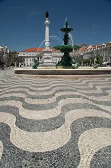 Fortified: Historic Rossio Square, Wave pattern mosaic