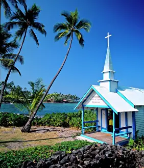 Churches: Historic St. Peter's Church in Kahaluu, Hawaii