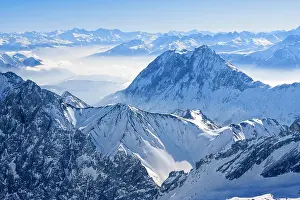 Mieminger: Hohe Munde, 2661 m, Alps, on top of the Zugspitze