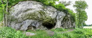 Ivory: Hohlenstein-Stadel cave in the Swabian Alb, Eiszeit cave