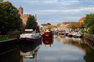 Pancake: Holland, Zwolle. Pancake ship with several