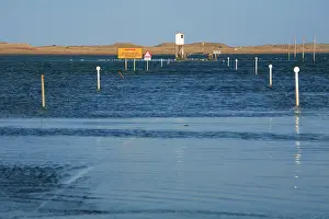 Causeway: Holy Island Causeway - at high tide