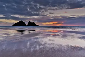 Holywell: Holywell Beach - at sunset