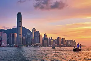 Company: Hong Kong skyline cityscape downtown skyscrapers