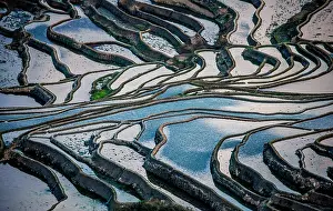 Terraced: Honghe Hani Rice Terraces in Yuanyang County. Yu