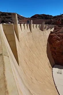 250119: Hoover Dam hydroelectric dam on the border between