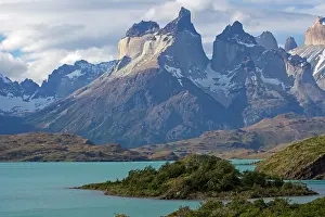 Pehoe: The horns of Torres del Paine with Lake Pehoe