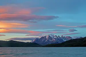 Pehoe: The horns of Torres del Paine with Lake Pehoe