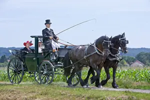 Costumes: Horse carriage and old costumes France