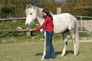 Champagne: Horse and girl France