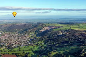 Hills: Hot Air Balloon - Cheddar - Somerset - UK